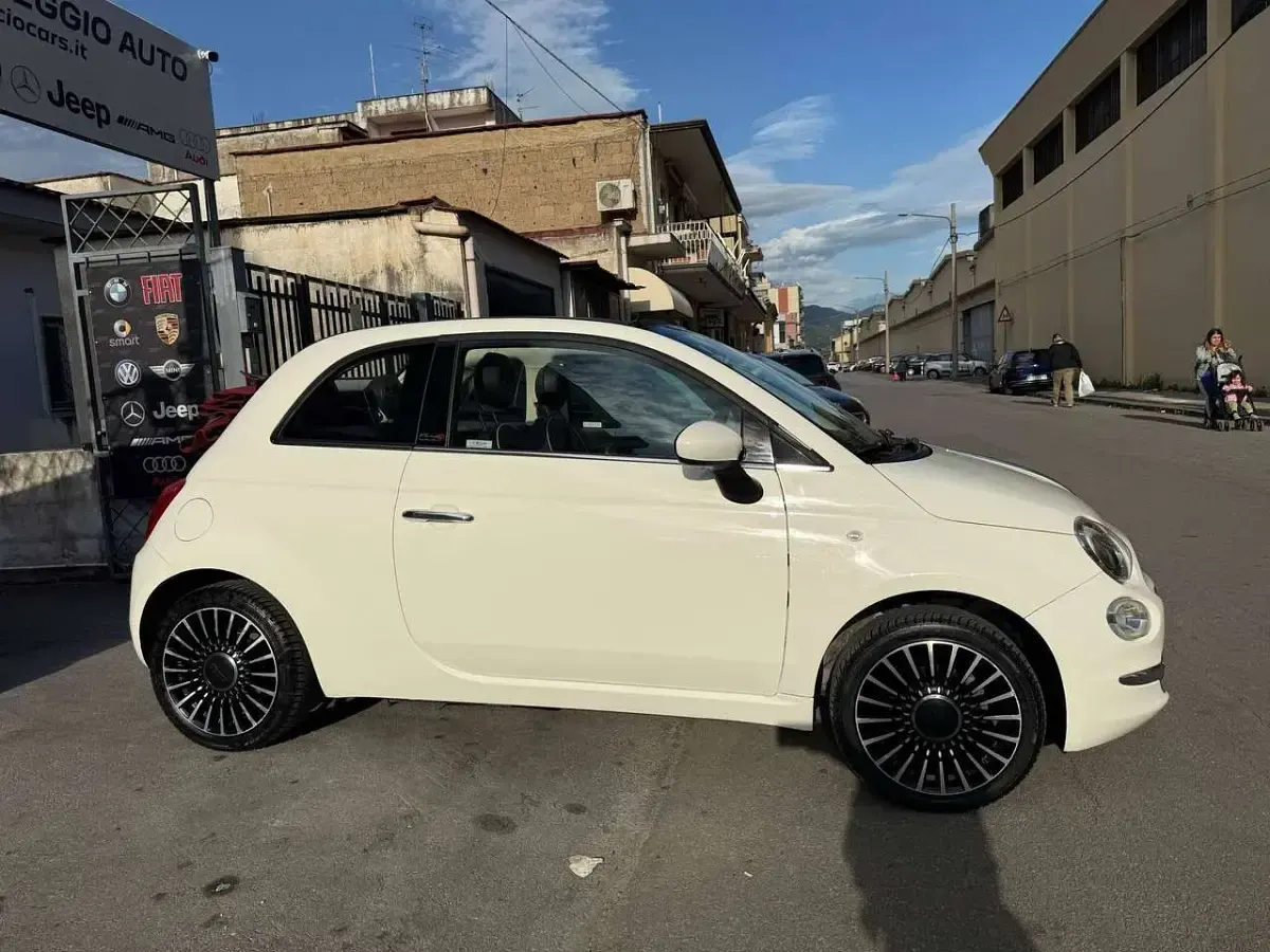 Usata Fiat 500C 69 CV (50 kW) 2017 Bianco con tetto rosso Cabrio