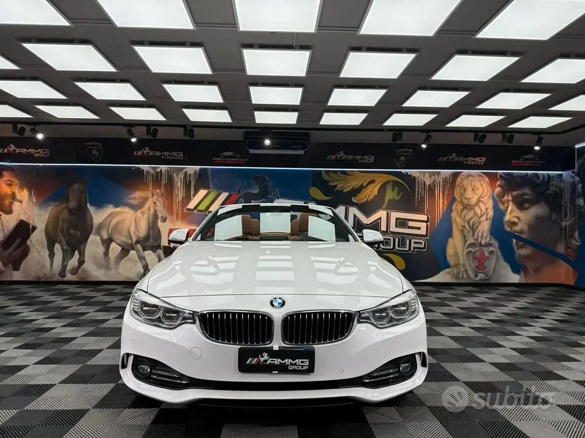 Usata BMW 420 Efficient Dynamics 184 CV (135 kW) 2014 Bianco Cabrio