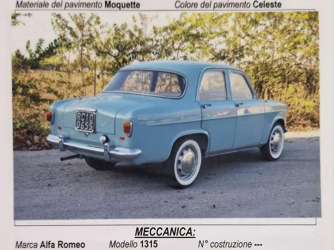 Usata Alfa Romeo Giulietta 50 CV (36 kW) 1956 Blu/azzurro Berlina