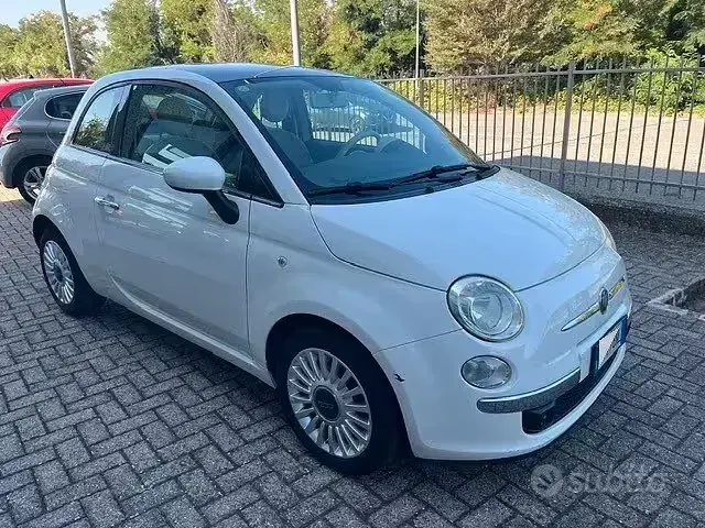 Usata Fiat 500 Lounge 69 CV (50 kW) 2009 Bianco Cabrio