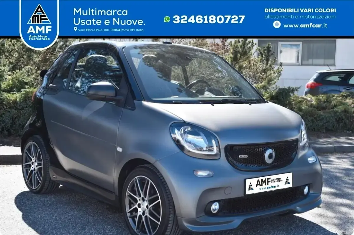 Usata Smart ForTwo Cabrio Brabus 109 CV (80 kW) 2017 Grigio Cabrio