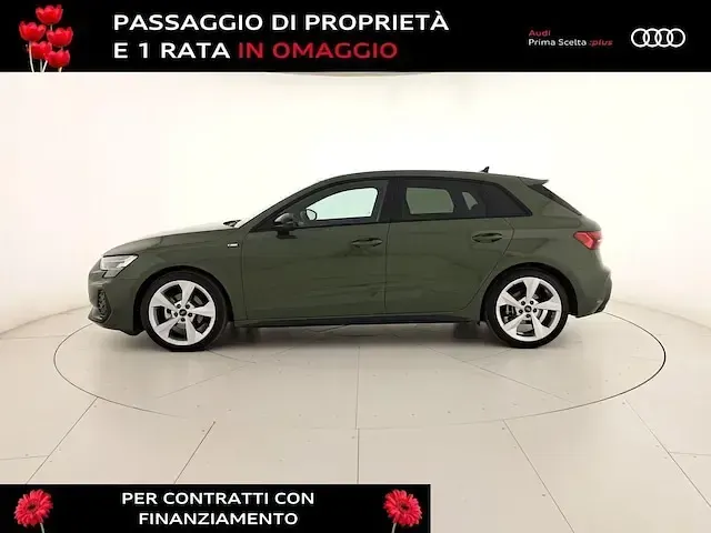 Usata Audi A3 S-Line 150 CV (110 kW) 2025 Verde distretto metallizzato Berlina