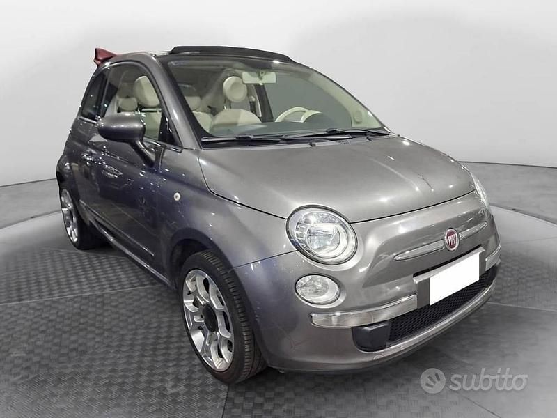 Usata Fiat 500C Lounge 69 CV (50 kW) 2015 Grigio Cabrio