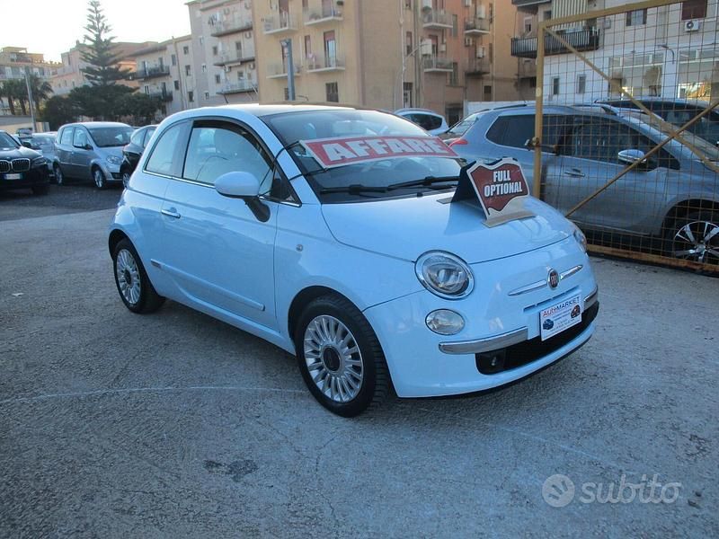 Usata Fiat 500 Lounge 69 CV (50 kW) 2008 Blu Berlina