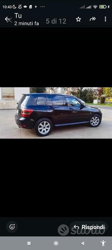 Usata Mercedes GLK220 170 CV (125 kW) 2010 Nero SUV