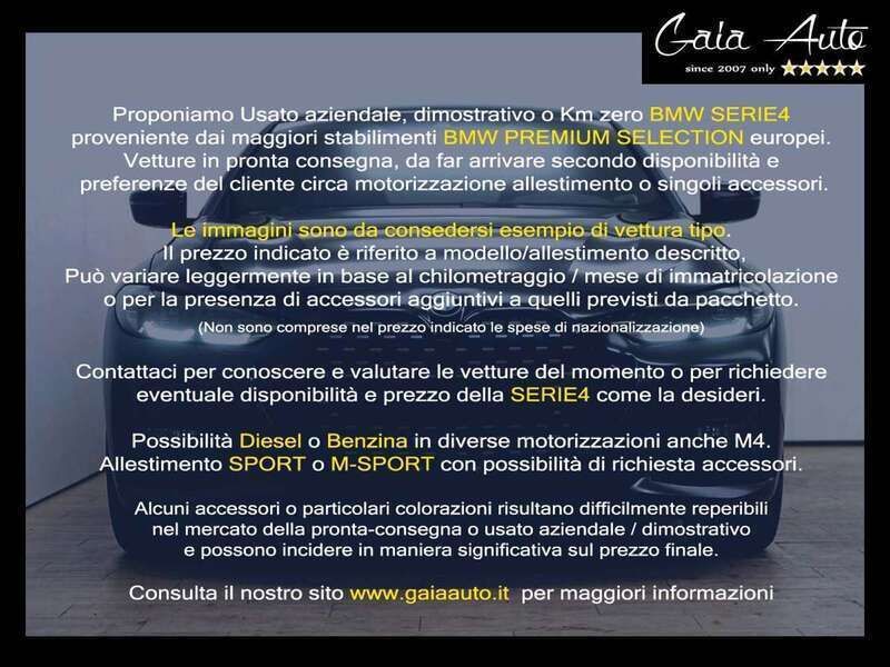 Usata BMW 420 M Sport 190 CV (139 kW) 2021 Nero Coupé