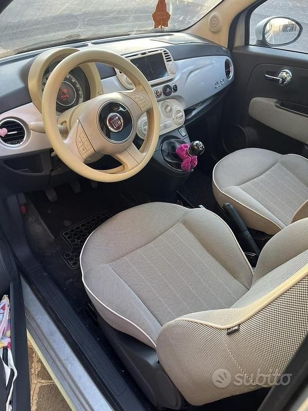 Usata Fiat 500 69 CV (50 kW) 2009 Grigio Cabrio