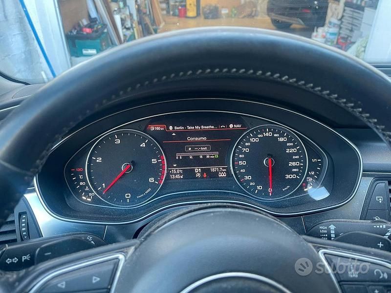 Usado Audi A6 190 CV (139 kW) 2014 Negro Familiar