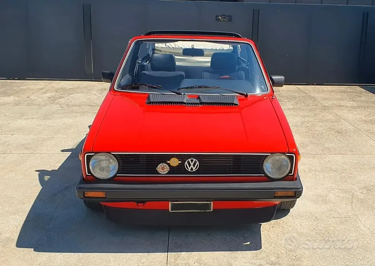 Usata VW Golf Cabriolet Karmann 70 CV (51 kW) 1981 Rosso Cabrio