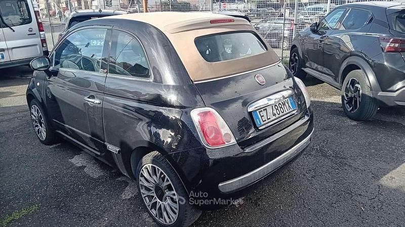 Usata Fiat 500C Lounge 69 CV (50 kW) 2015 Nero ribelle Cabrio