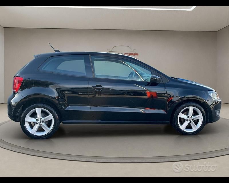 Usata VW Polo Highline 86 CV (63 kW) 2012 Nero met Berlina