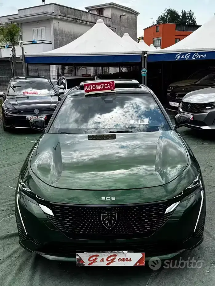 Usata Peugeot 308 GT 131 CV (96 kW) 2022 Verde Berlina