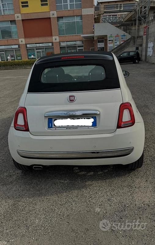 Usata Fiat 500 95 CV (69 kW) 2011 Bianco Cabrio