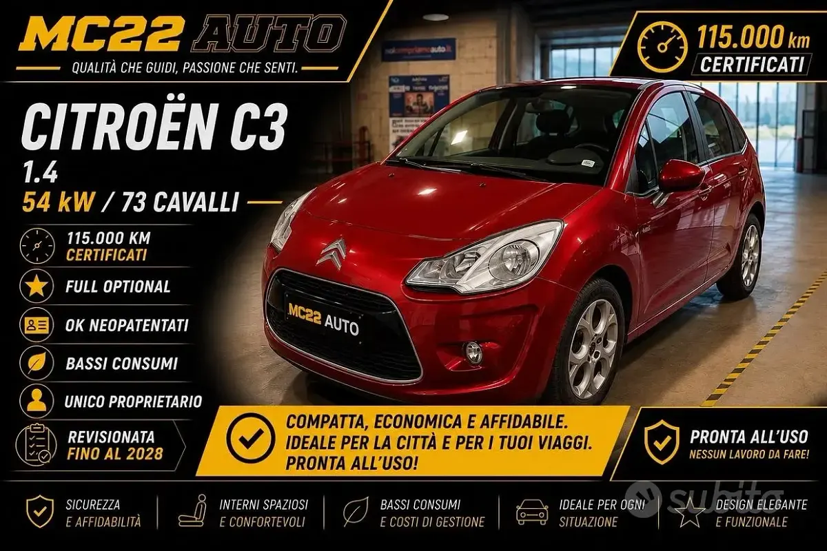 Usata Citroën C3 Exclusive 73 CV (53 kW) 2010 Cabrio