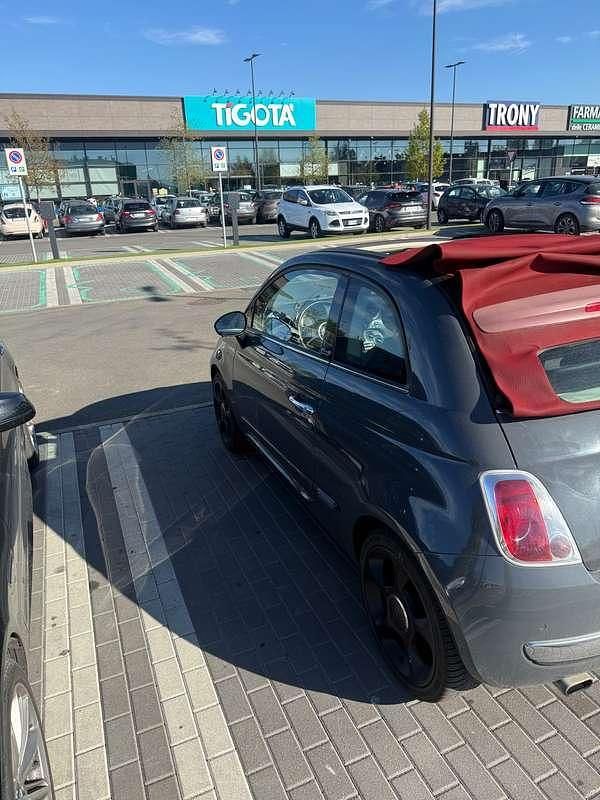 Usata Fiat 500C Lounge 69 CV (50 kW) 2012 Grigio Cabrio