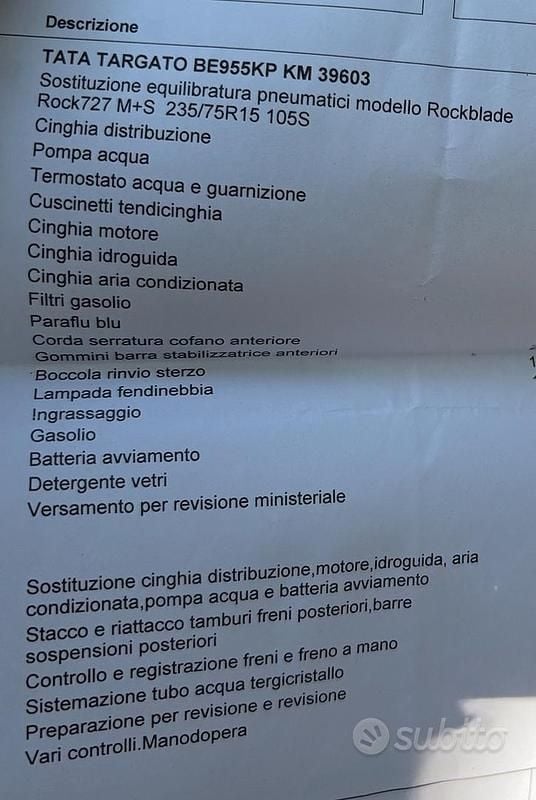 Verde Usata 1999 Tata Safari SUV | 6990 € - Immagine 1/4