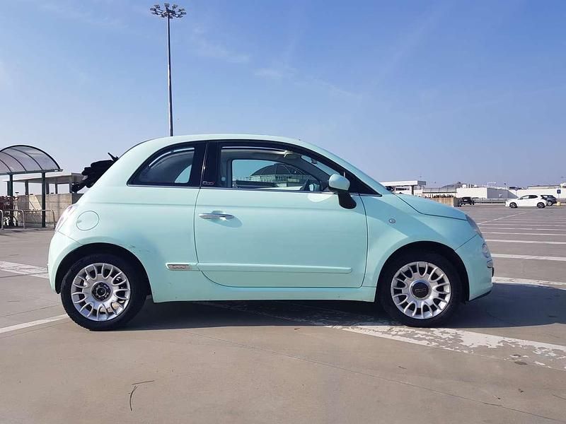 Usata Fiat 500C Lounge 69 CV (50 kW) 2015 Acquamarina Cabrio
