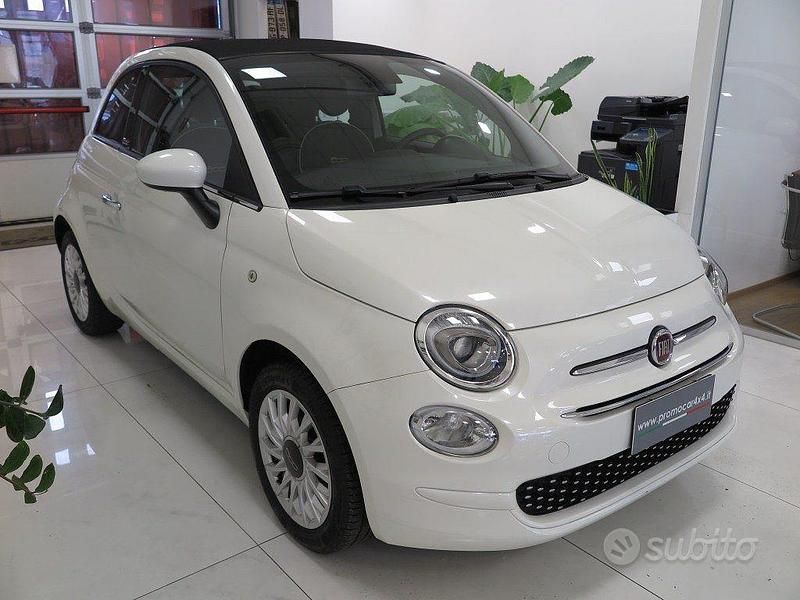 Usata Fiat 500C Lounge 69 CV (50 kW) 2020 Bianco Cabrio