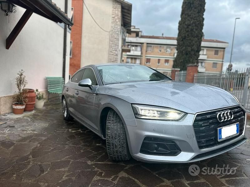 Usata Audi A5 190 CV (139 kW) 2019 Grigio Coupé