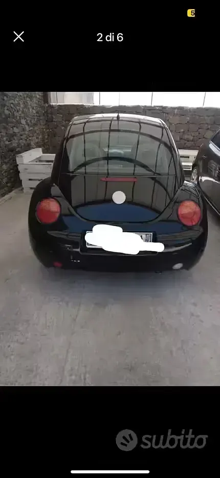 Usata VW New Beetle 90 CV (66 kW) 2000 Nero Utilitaria