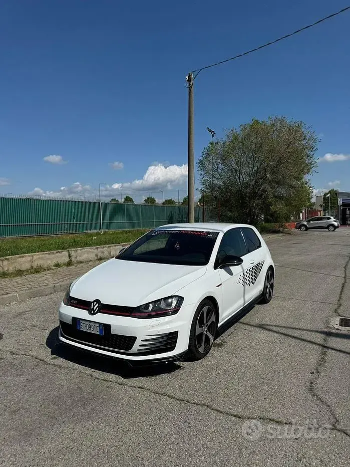 Usata VW Golf VII GTI 230 CV (169 kW) 2014 Bianco Berlina