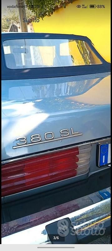 Usata Mercedes SL380 1980 Grigio Coupé