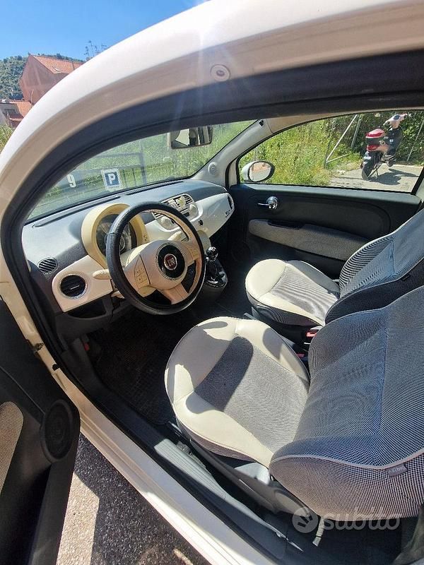 Usata Fiat 500 69 CV (50 kW) 2009 Bianco Cabrio