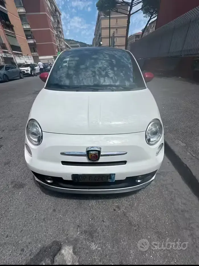 Usata Abarth 500 69 CV (50 kW) 2008 Bianco Utilitaria