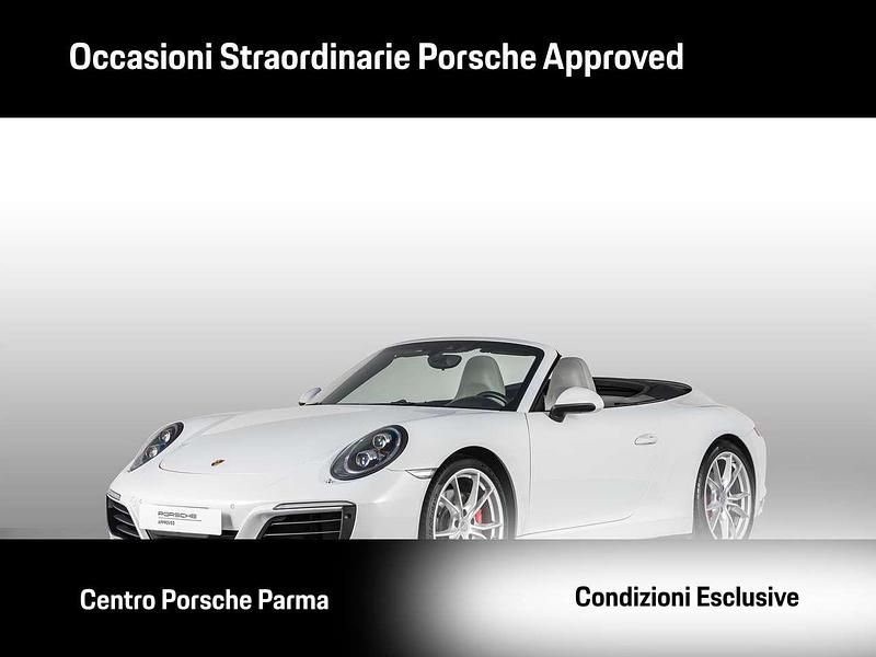 Bianco carrara metallizzato Usata 2017 Porsche 911 Carrera S Cabriolet Cabrio | 89.500 € - Immagine 1/4