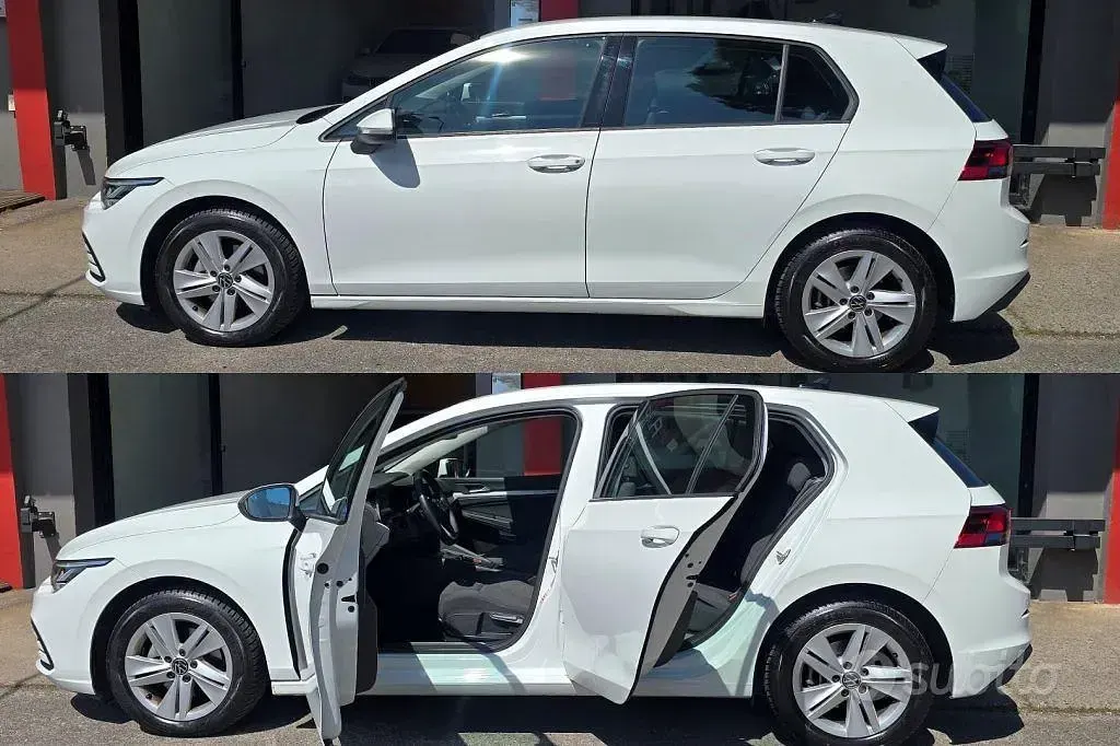 Usata VW Golf VIII 150 CV (110 kW) 2022 Pure white Berlina