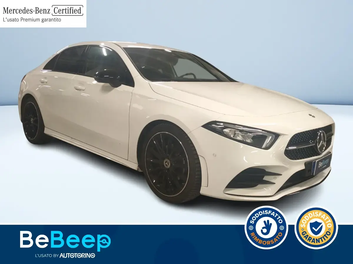 Usata Mercedes A200 Premium 150 CV (110 kW) 2022 Bianco pastello Berlina