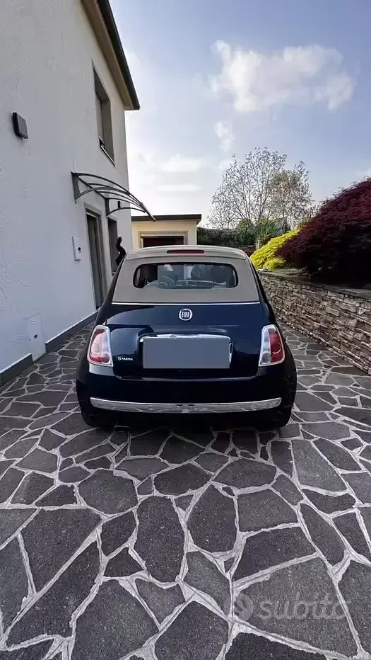 Usata Fiat 500 69 CV (50 kW) 2013 Blu Cabrio