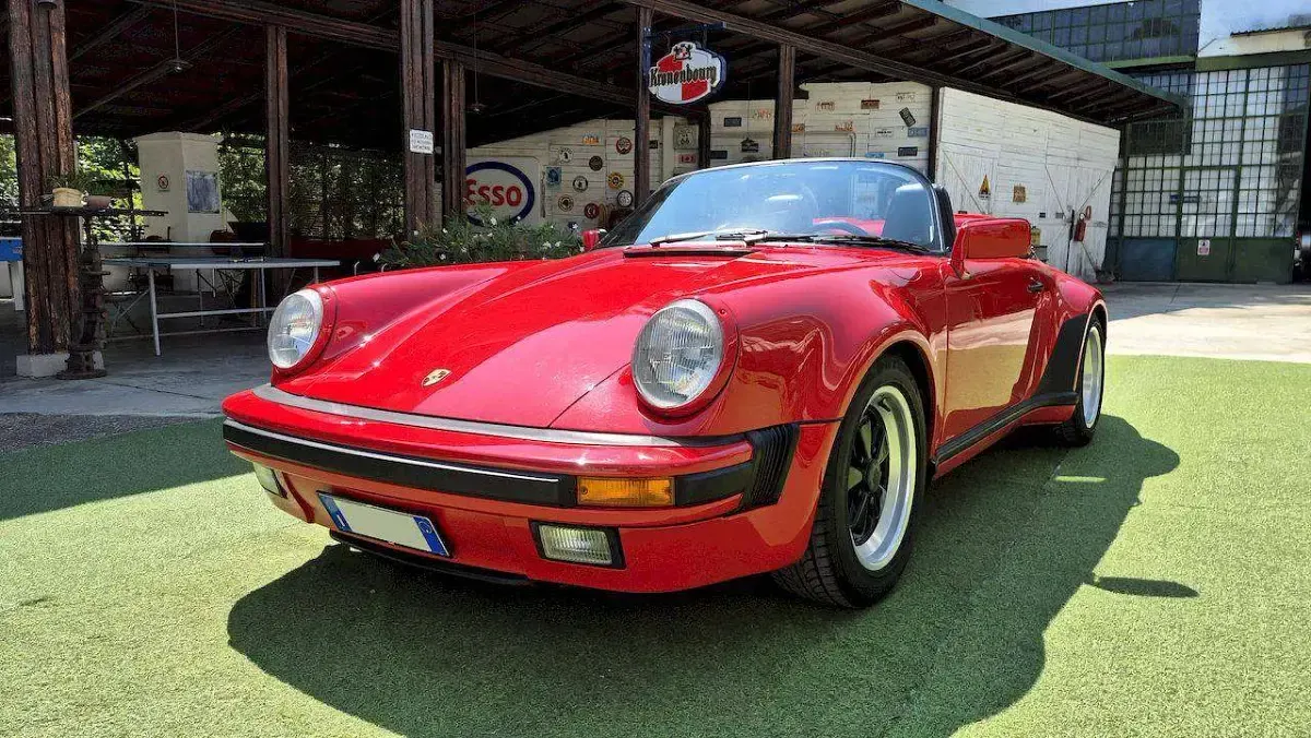 Usata Porsche 964 218 CV (160 kW) 1989 Rosso Cabrio