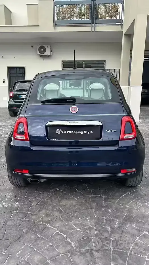 Usata Fiat 500 Riva 69 CV (50 kW) 2017 Blu Utilitaria
