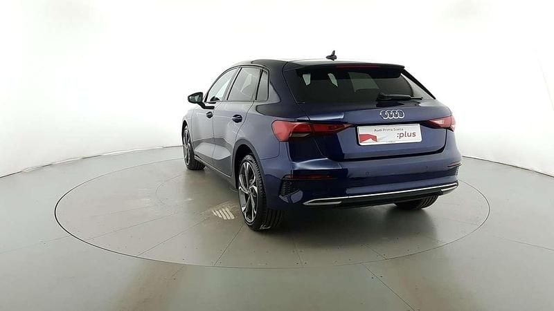 Usata Audi A3 Advanced 150 CV (110 kW) 2023 Blu navarra met Berlina