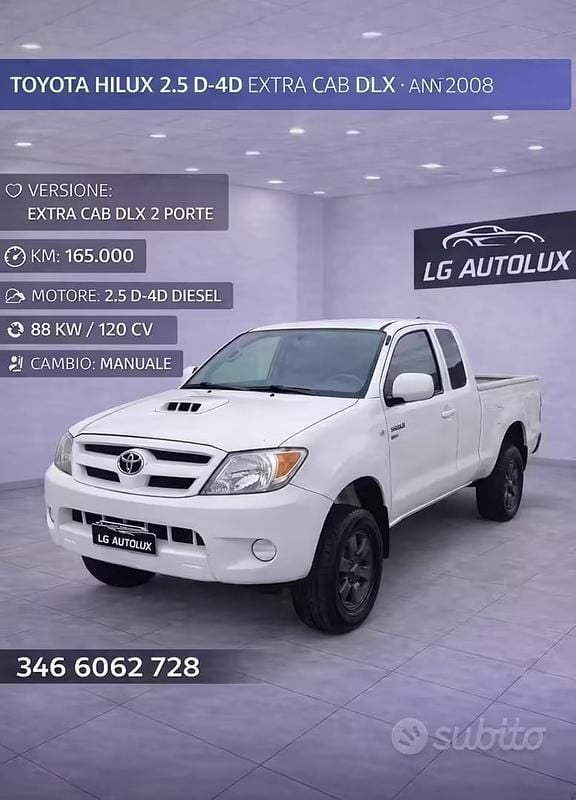 Usata Toyota HiLux 119 CV (87 kW) 2008 Bianco Pick-up