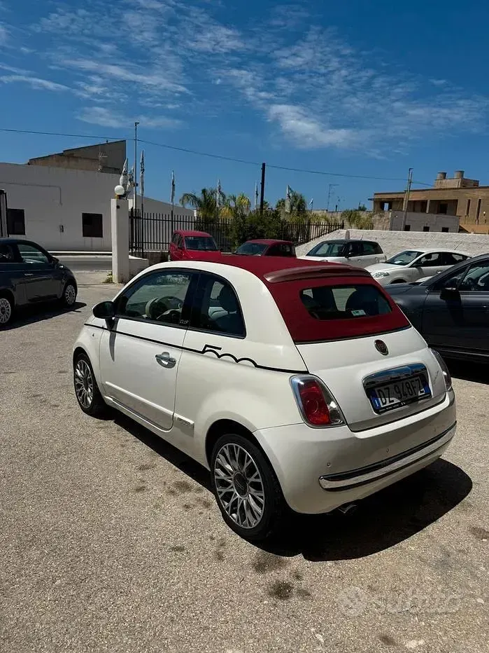 Usata Fiat 500 Rock 75 CV (55 kW) 2009 Bianco Cabrio