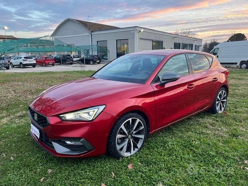 Usata Seat Leon FR 150 CV (110 kW) 2020 Rosso Berlina