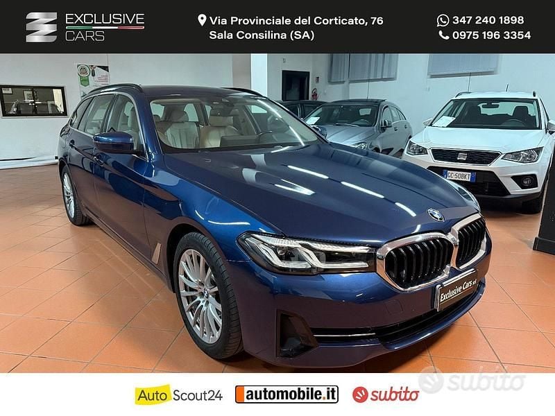 Usata BMW 530e Luxury Line 184 CV (135 kW) 2021 Blu Station wagon