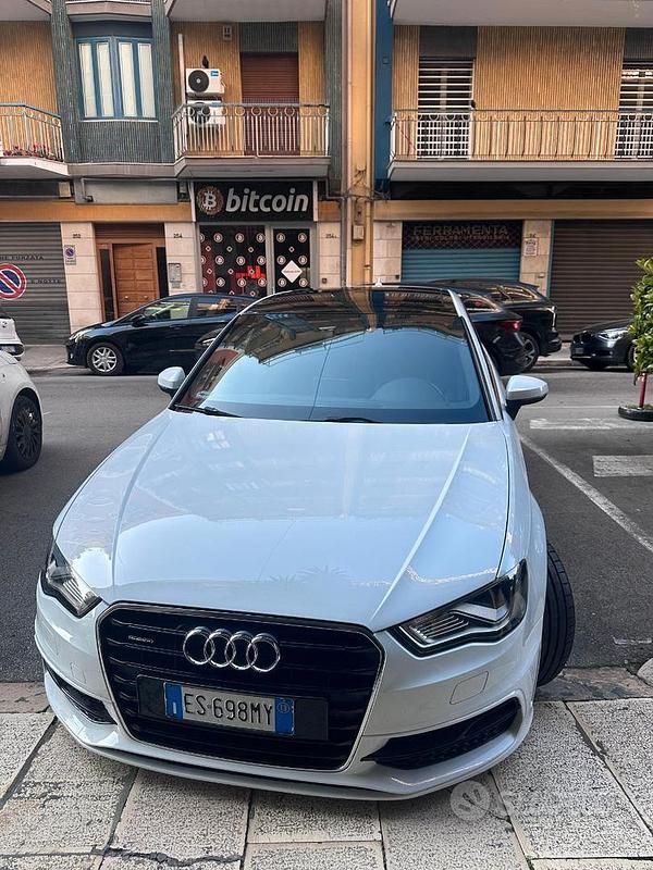 Usata Audi A3 Ambition 184 CV (135 kW) 2013 Bianco Berlina