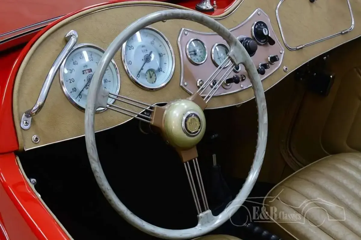 Usata MG TD 54 CV (39 kW) 1953 Rosso Cabrio