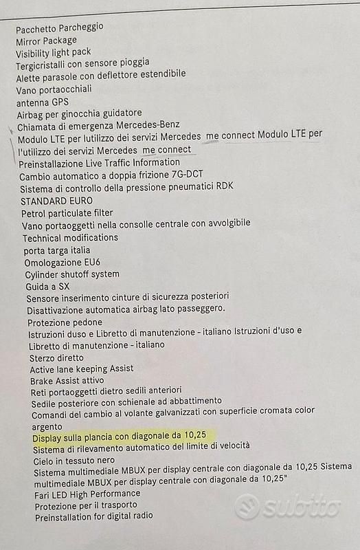 Usata Mercedes A200 AMG Line Premium 163 CV (119 kW) 2018 Berlina