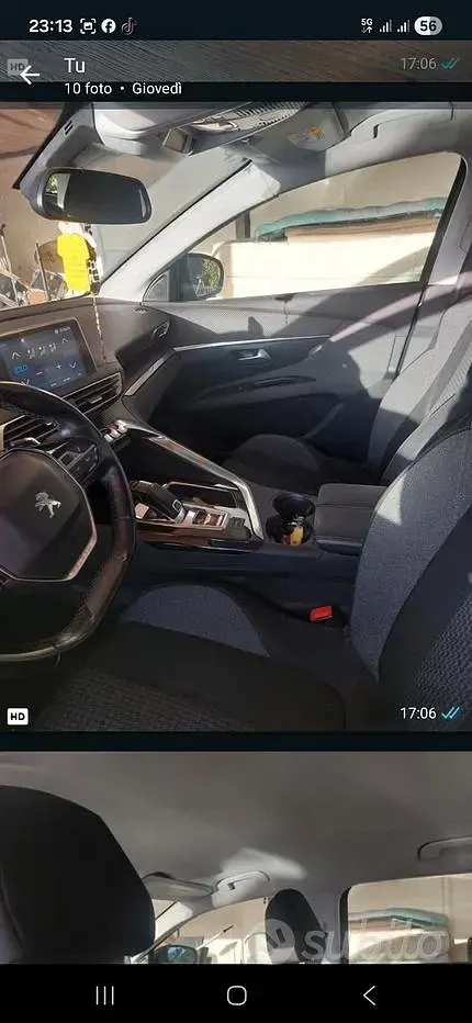 Usata Peugeot 3008 131 CV (96 kW) 2018 Grigio SUV