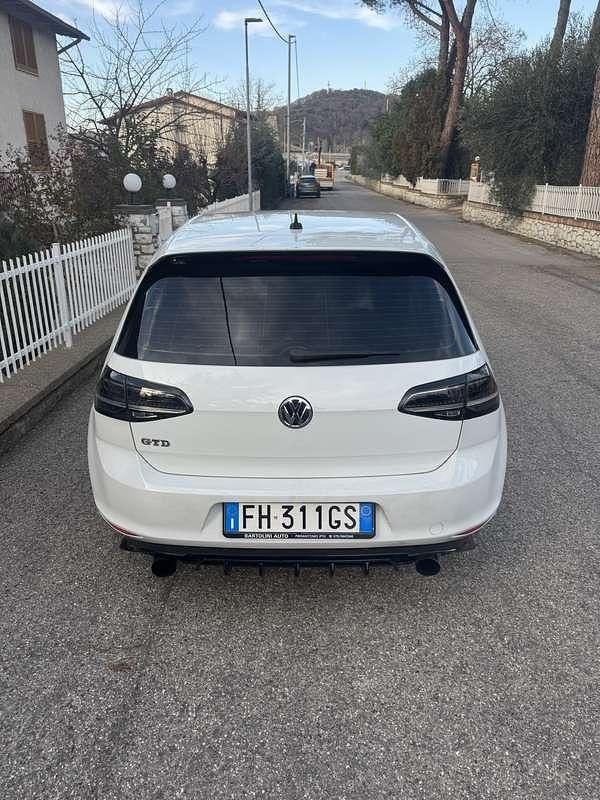 Usata VW Golf VII GTD 184 CV (135 kW) 2017 Bianco