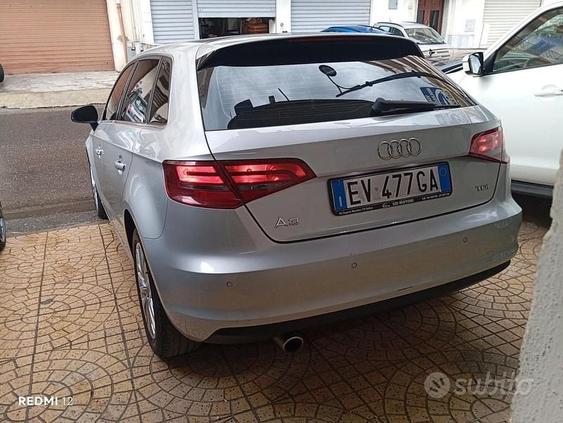 Usata Audi A3 Ambition 105 CV (77 kW) 2014 Grigio Berlina