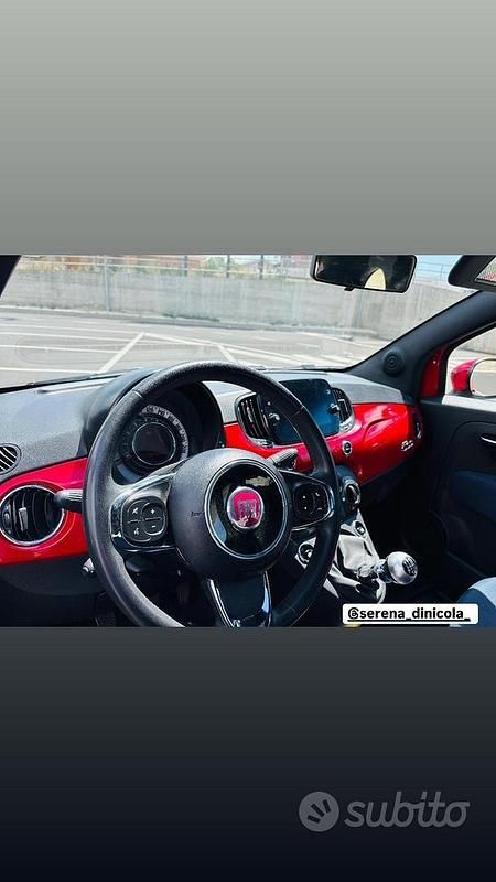 Usata Fiat 500 70 CV (51 kW) 2021 Rosso Utilitaria