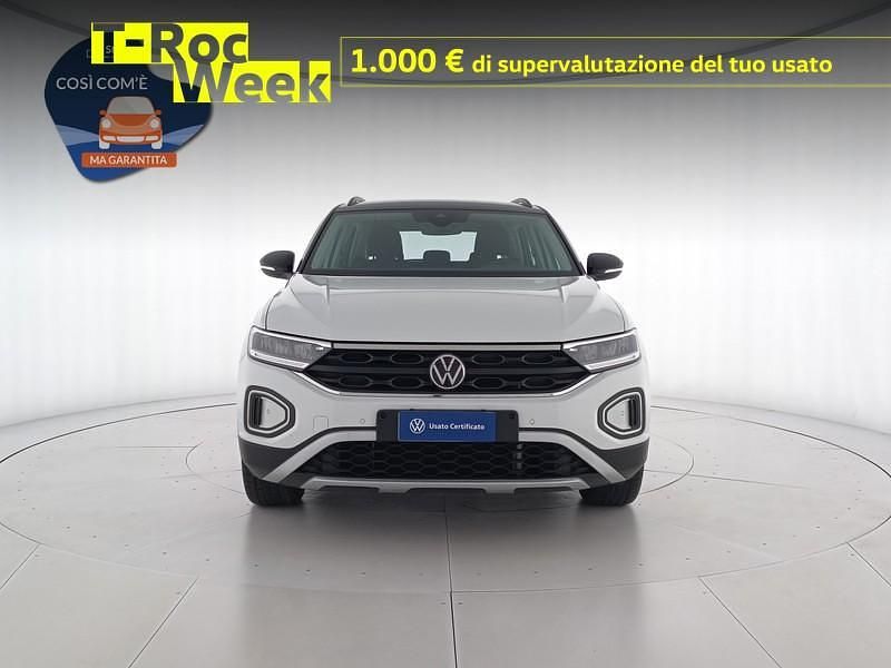 Usata VW T-Roc Life 110 CV (80 kW) 2022 Pure white deep black perlato SUV