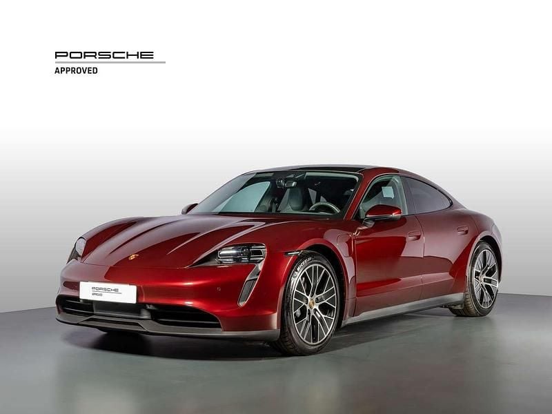 Ciliegia metallizzato Usata 2021 Porsche Taycan Tre volumi | 59.900 € (Super prezzo) - Immagine 1/4
