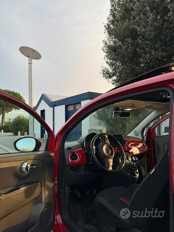 Usata Fiat 500 Sport 100 CV (73 kW) 2008 Rosso Berlina
