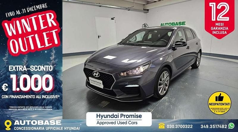 Grigio Usata 2019 Hyundai i30 N Line Tre volumi | 15.900 € (Buon prezzo) - Immagine 1/3